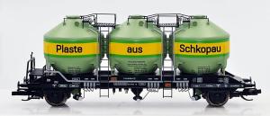 NPE Modellbau, Spur TT, Silowagen Zk, "Plaste aus Schkopau", DR, NW52101